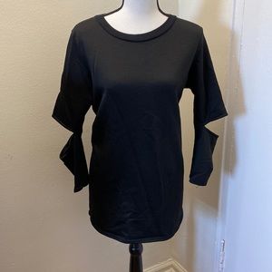 Boohoo Slit Elbow Sweatshirt Dress